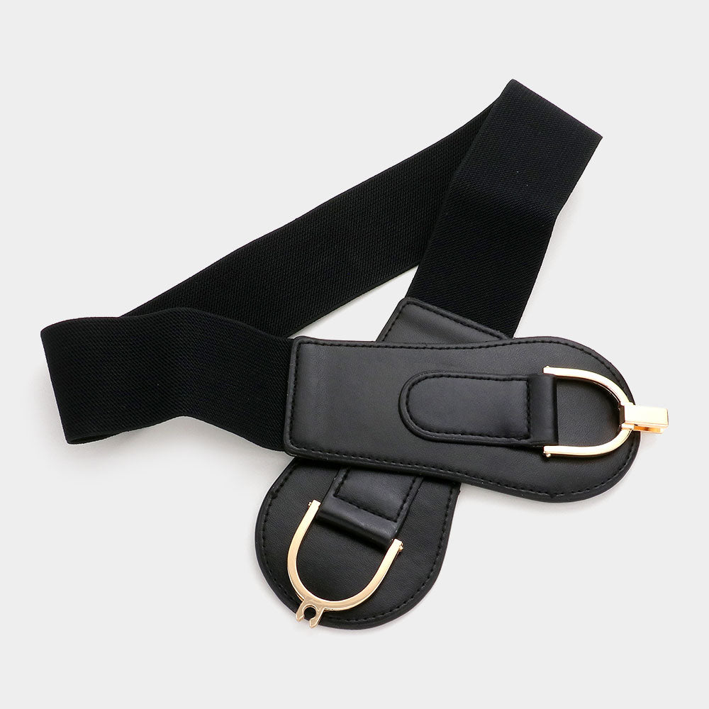 Black stretch belt