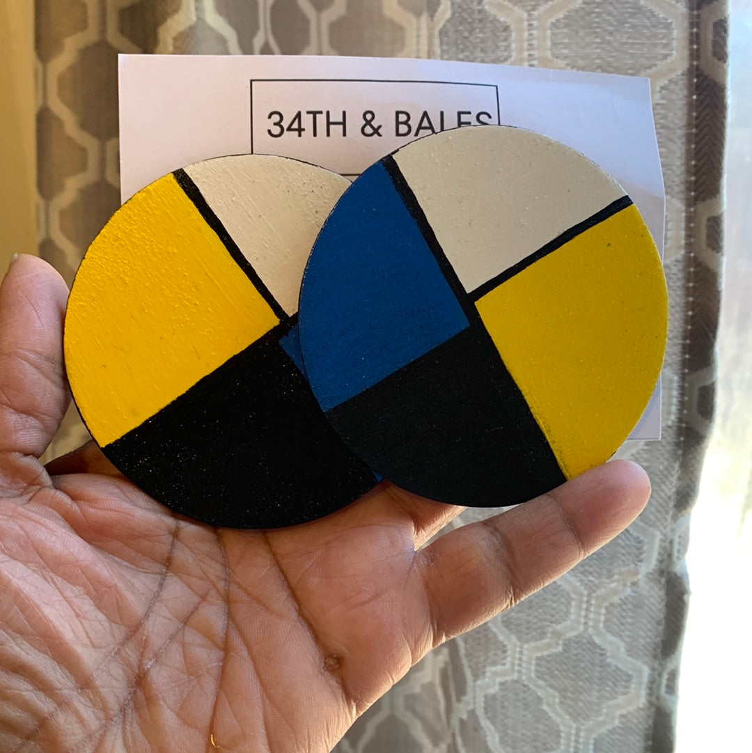 “Color Me” Colorblock earrings