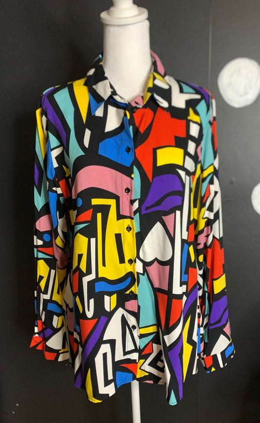 Vintage colorful blouse